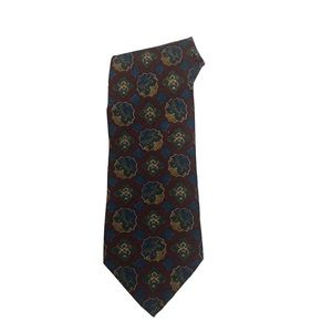 Massimo Livio Multicolored Print Silk Tie